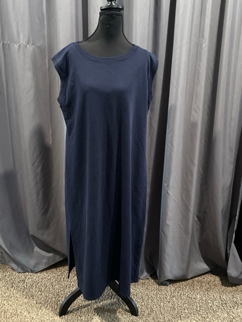 talbots sleeveless knit midi T-shirt dress large